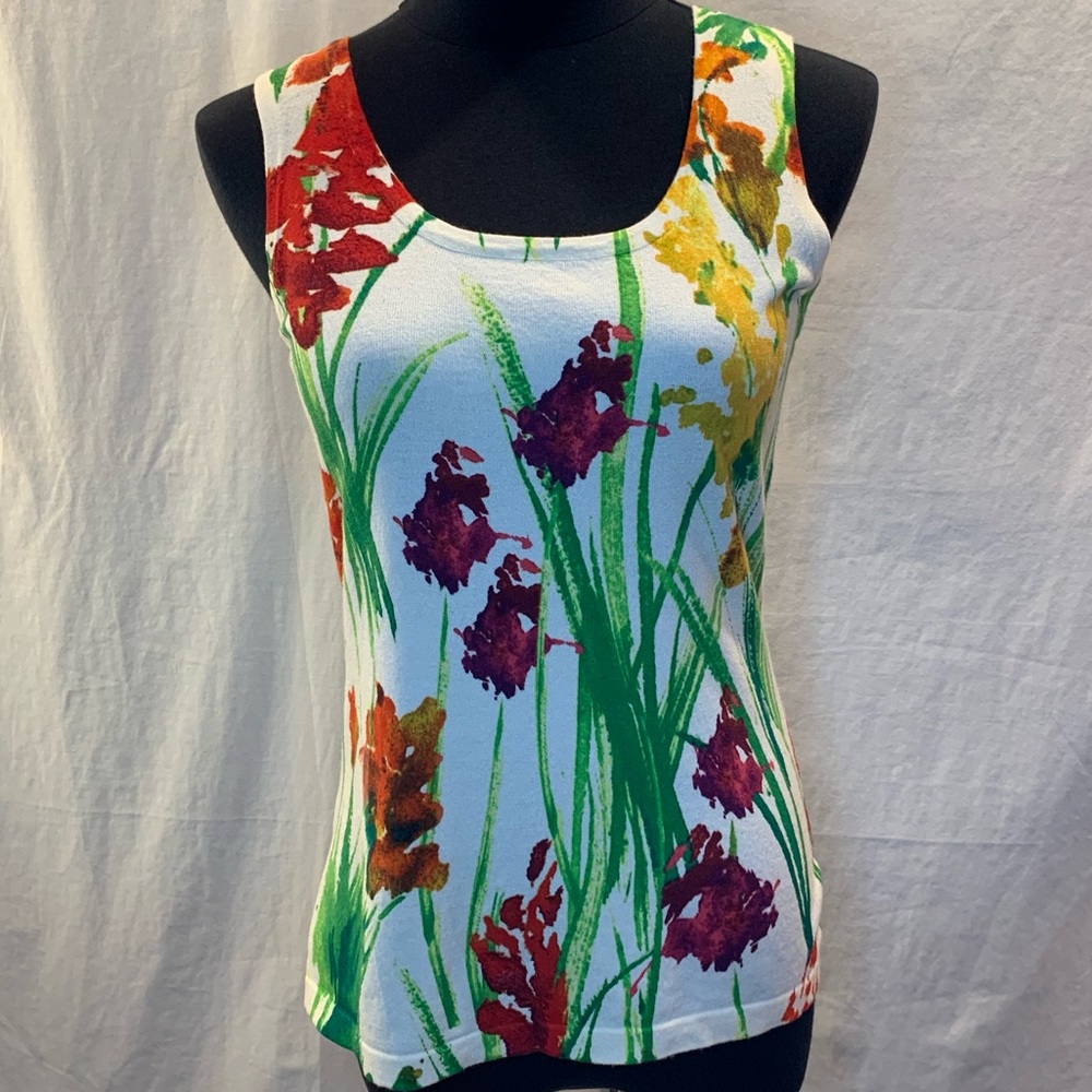 Chico’s flower print tank top